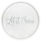 Mod Lighting and Decor "Let it Snow" Round Wooden Decorative Tray with Cutout Handles - 13.75" - White